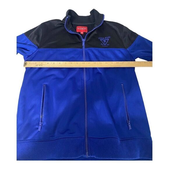 Guess Jeans Los Angeles Payce Track Jacket Blue Black Men's M - Picture 6 of 9